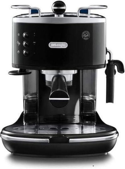 De'Longhi Icona Μηχανή Espresso 1100W Πίεσης 15bar Μαύρη