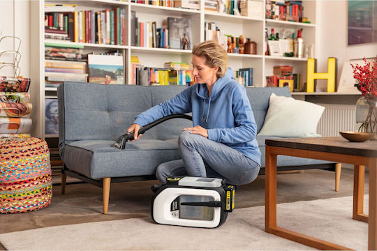 Karcher SE 3-18 Compact Home Battery Rechargeable Vacuum Wet / Dry Without Charger and Battery with Plastic Bin 0.5lt