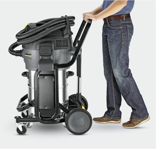 Karcher NT 55/2 Tact² Me I Σκούπα Υγρών / Στερεών 2760W με Ανοξείδωτο Κάδο 55lt