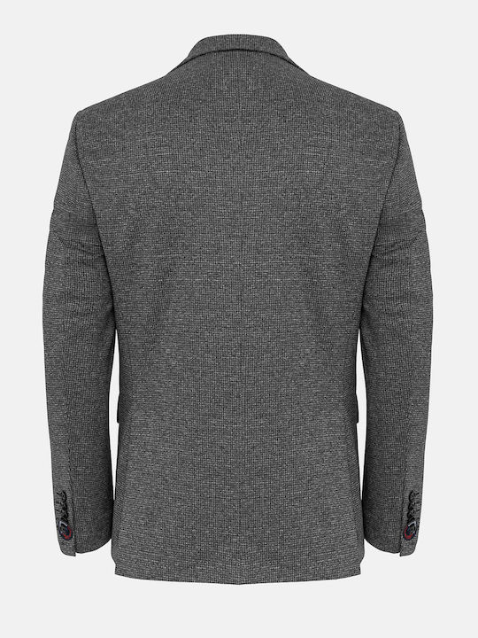 Men's Suit Jacket Slim Fit Grey