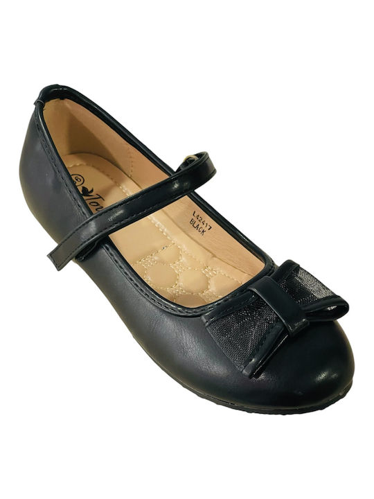 Primi passi Kids Ballerinas with Hoop & Loop Closure Black