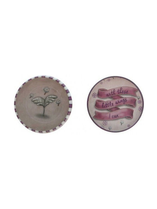 Santoro Little Wings Lebensmittelglas Behälter mit Deckel Metallisch 6x4x6cm 1 Stück