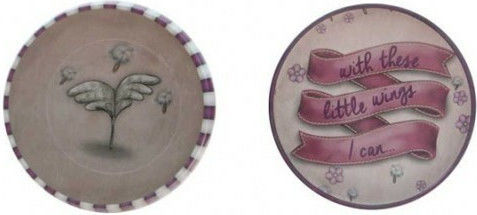 Santoro Little Wings Κουτί Γενικής Χρήσης με Καπάκι Μεταλλικό 6x4x6cm