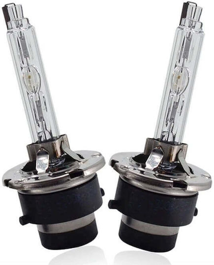 Becuri Xenon D2s 35w 12v 6000k Flanșă Metalică 3200lm Lumină Albă-Reliefată