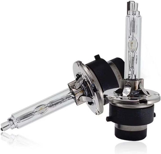 Becuri Xenon D2s 35w 12v 6000k Flanșă Metalică 3200lm Lumină Albă-Reliefată