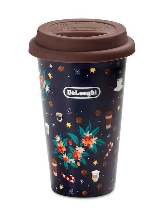 De'Longhi Cană Ceramică cu Capac Multicoloră 300ml