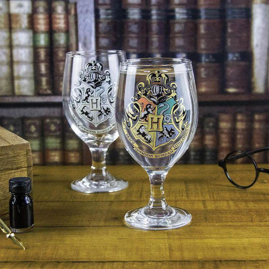 Paladone Hogwarts Ποτήρι Νερού από Γυαλί Κολωνάτο 350ml PP4259HPV2