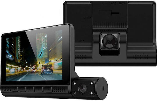 Triple Automatic DVR Camera Touch Screen Video Full HD 1080x1920 Motion Sensor Black