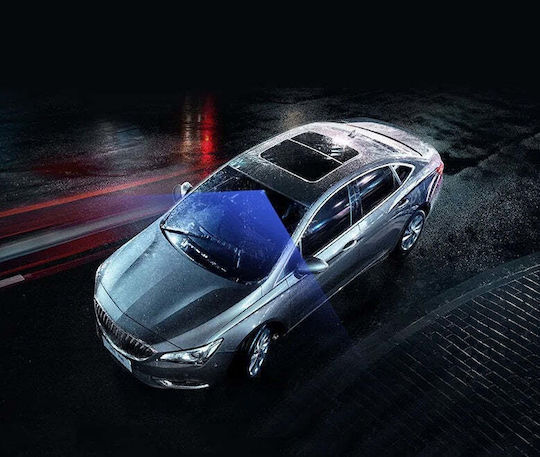 Cameră auto triplă DVR Full-HD ecran IPS 2.35" 170° WDR senzor de mișcare G-Sensor negru
