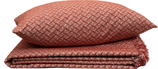 Viopros Ριχτάρι Τετραθέσιου Καναπέ Chenille 180x320εκ. Τερρακότα