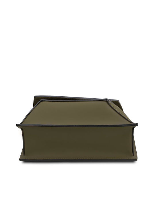Leather Women's Bag Shoulder Forest Green