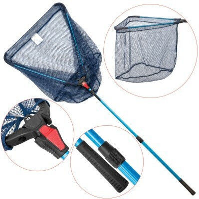 Teleskop-Kescher Baracuda Bln 50-150 Öffnung 50 cm Stiellänge 100 cm Teleskopstiel 2 Abschnitte