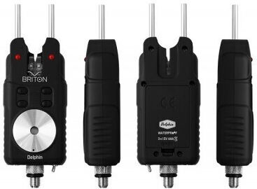 Delphin Briton Wireless Bite Alarms Sensors Set 3+1 Black Color