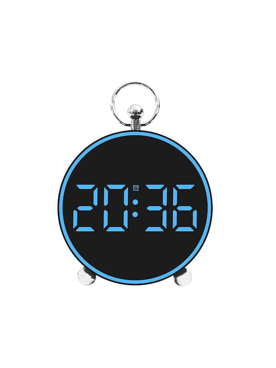 Ceas de Masă și Perete Digital cu Alarmă, Funcție Snooze, Lumină LED, Mod Noapte, Control Vocal, USB