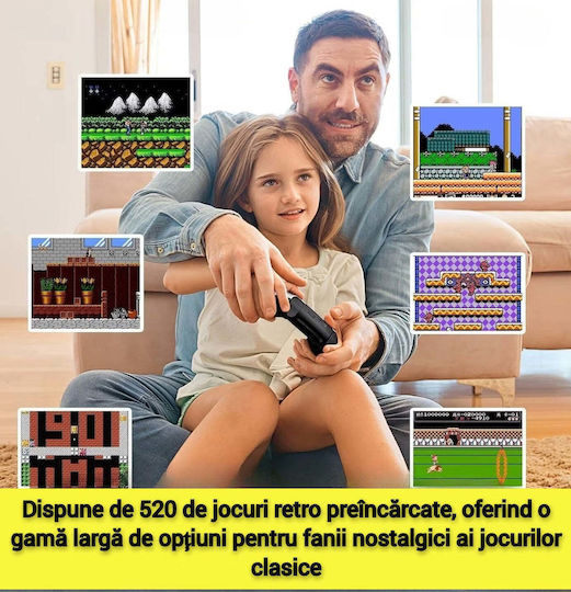 Consolă de jocuri video portabilă P5 520 jocuri retro rezoluție 320x240