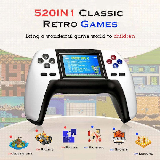 Consolă de jocuri video portabilă P5 520 jocuri retro rezoluție 320x240
