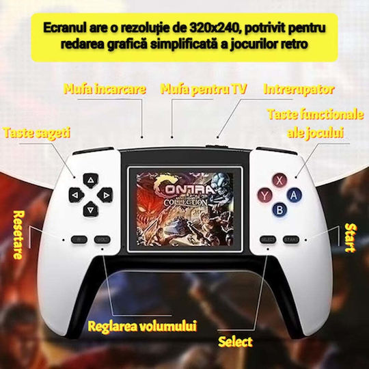 Tragbare P5 Videospielkonsole 520 Retro-Spiele 320x240 Auflösung