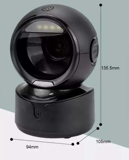 Scanner de coduri de bare 1D 2D QR Senzor inteligent de scanare automată Negru
