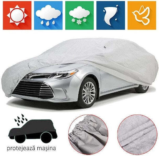 Ultra-light Peva Car Cover Resistant To Sun Rain Wind Elastic Fastening Gray