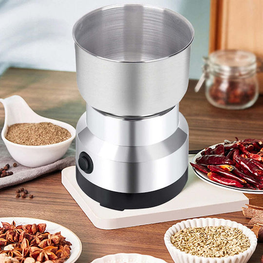 Râșniță electrică pentru cafea și alte alimente, putere 200W, capacitate 50g, argintiu