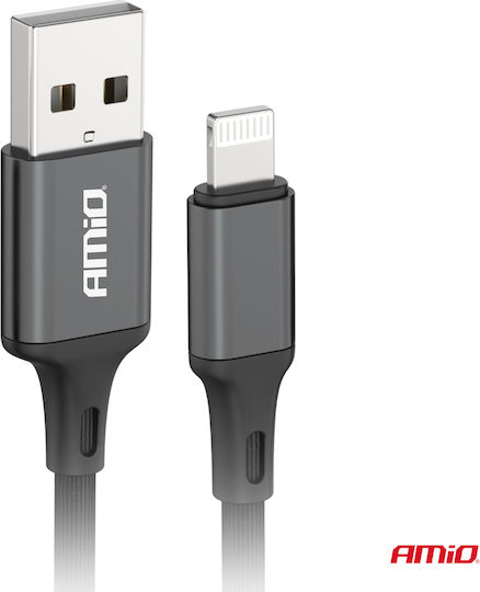 AMiO USB-A zu Lightning Kabel Schwarz 1m (03901)
