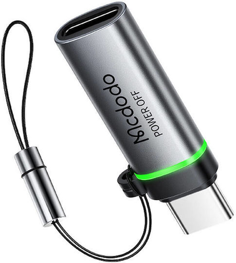 Mcdodo Конвертор USB-C мъжки към Lightning женски Черен 1бр OT-6010