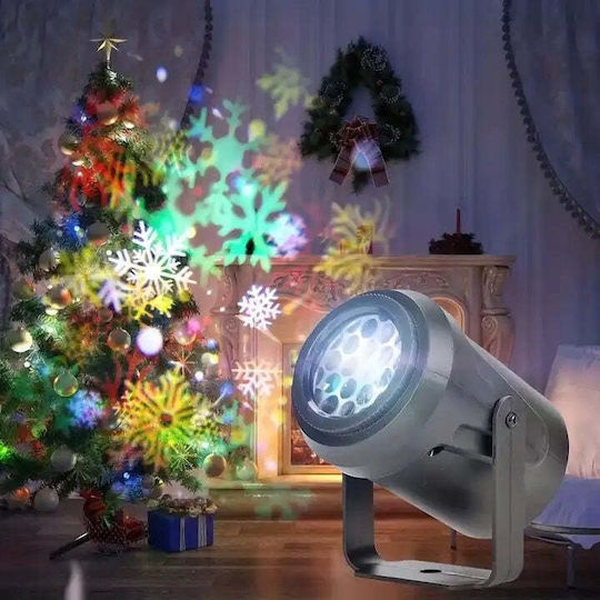 Christmas Laser LED Spotlight for Indoor Use 16 Patterns Black