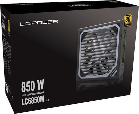 LC-Power LC6850M rev. 3.0 850W Μαύρο Τροφοδοτικό Υπολογιστή Full Modular 80 Plus Gold