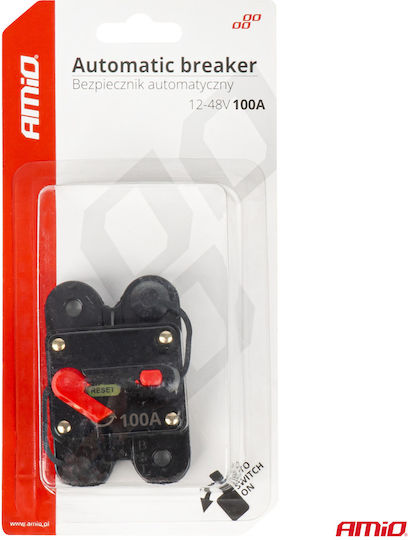 Διακοπτης Ασφαλειας Κυκλωματος 12 24 36 48v 100a Amio 1 Τεμ 03828/am