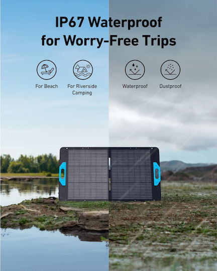 Anker Solix Ps100 Αναδιπλούμενο Ηλιακό Panel Φορτιστής 100W (Φορητών Συσκευών)