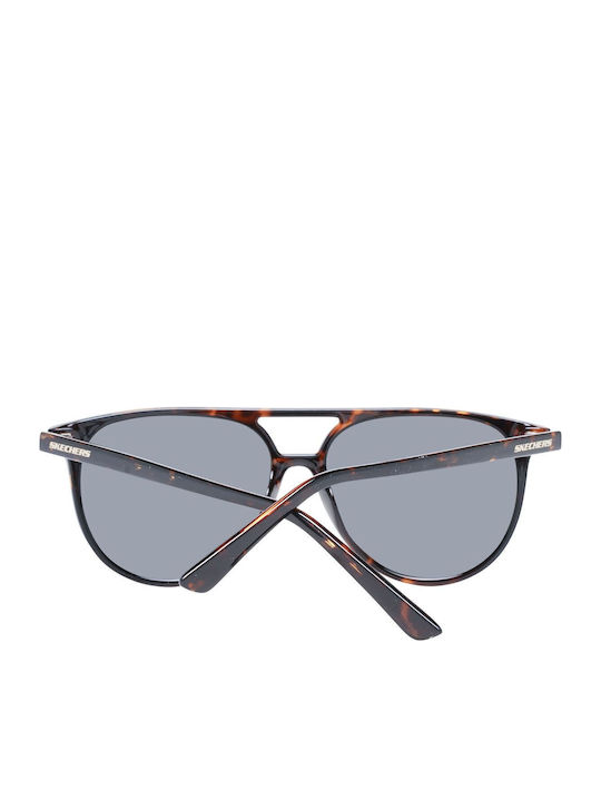 Skechers Men's Sunglasses with Brown Tartaruga Plastic Frame and Gray Lens SE6180 52D