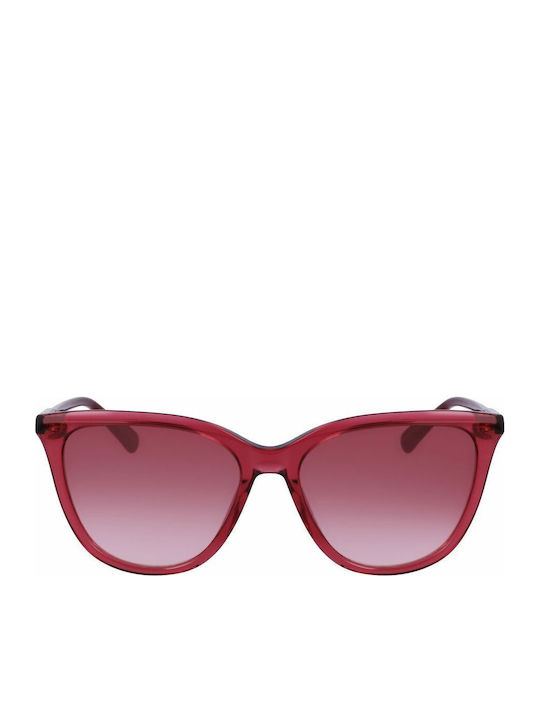 Longchamp Ochelari de soare Burgundy cu Cadru & Burgundy Lentilă