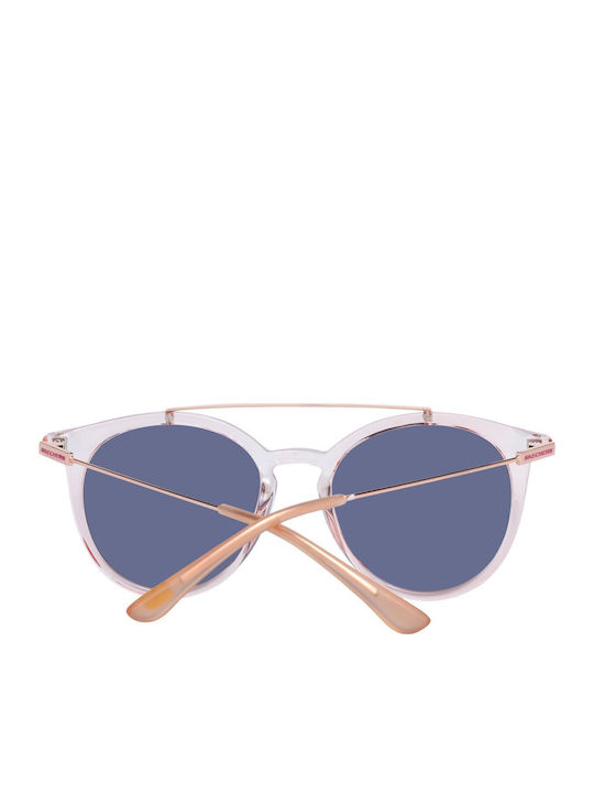 Skechers Unisex Sunglasses with Pink Frame and Green Lens SE6107 72U