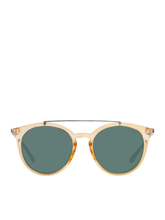 Skechers Unisex Sunglasses with Orange Frame and Green Lens SE6107 42R
