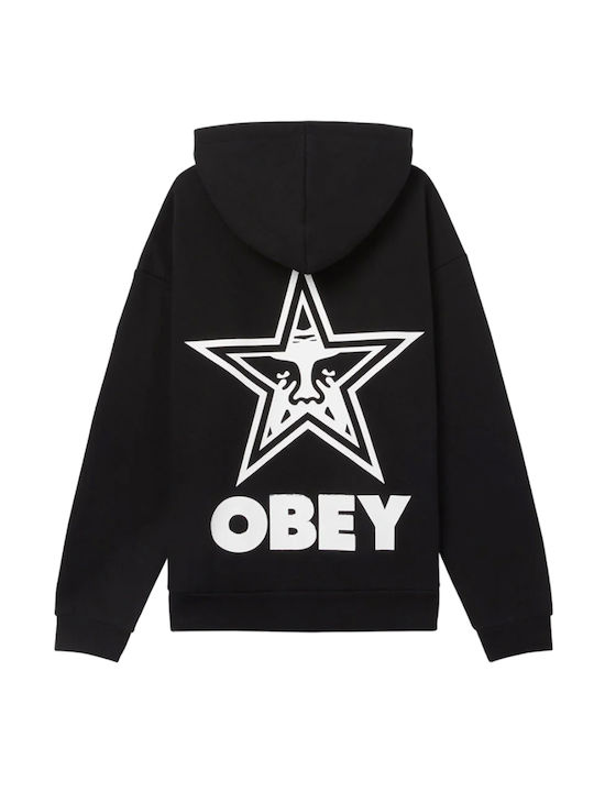 Obey Bold Sweatshirt Fleece with Hood black