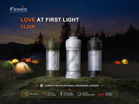 Fenix CL22R Lanternă Lumini LED Reîncărcabilă Pentru Camping Cu Lanternă 500 Lumen Albă