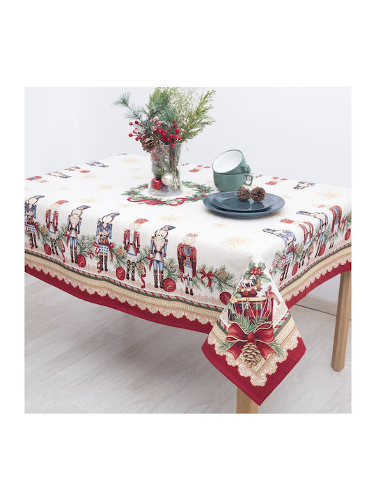 Dimeco Christmas Tablecloth Red L140xW140cm.