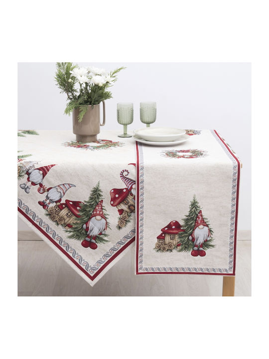 Dimeco Christmas Tablecloth Fabric L140xW140cm.