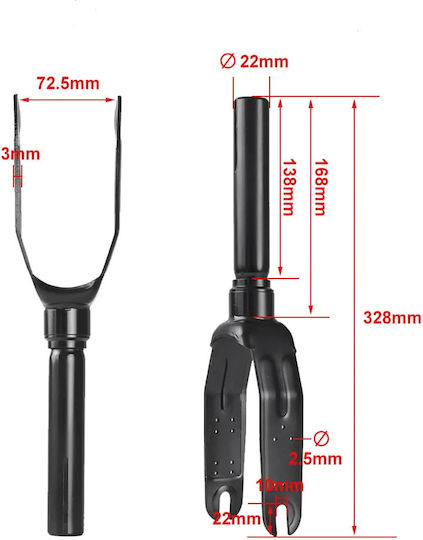 Gabel für Xiaomi Mi3 Elektroroller