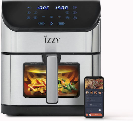 Izzy Heißluftfritteuse mit Wi-Fi 8Es Silber IZ-8229