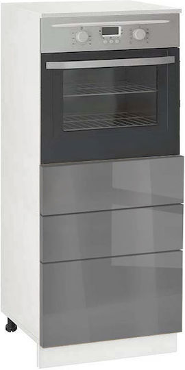Νο 600f Ντουλάπι Άνω Φούρνου Δαπέδου Γκρι 60x58x143.8εκ. Νο 600f Ντουλάπι Άνω Φούρνου Δαπέδου Γκρι 60x58x143.8εκ.