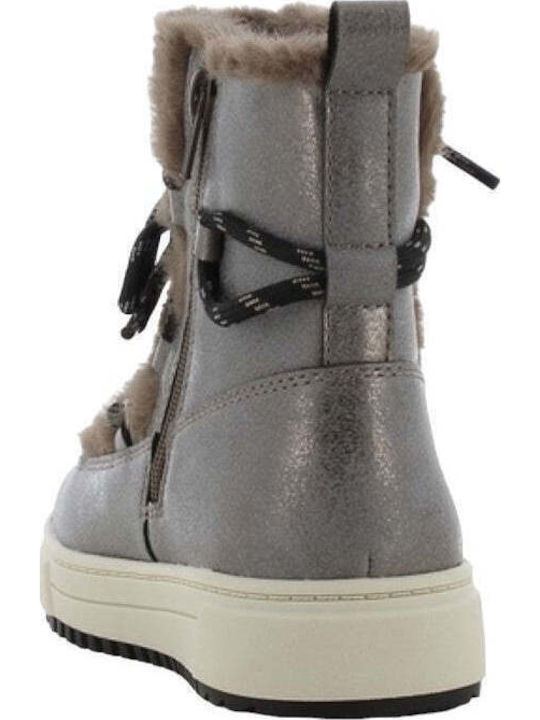 Anatomisch Kinder-Schneestiefeletten mit Reißverschluss Gray