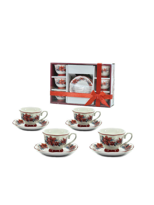 ArteLibre Set Christmas Cups Brown 12pcs