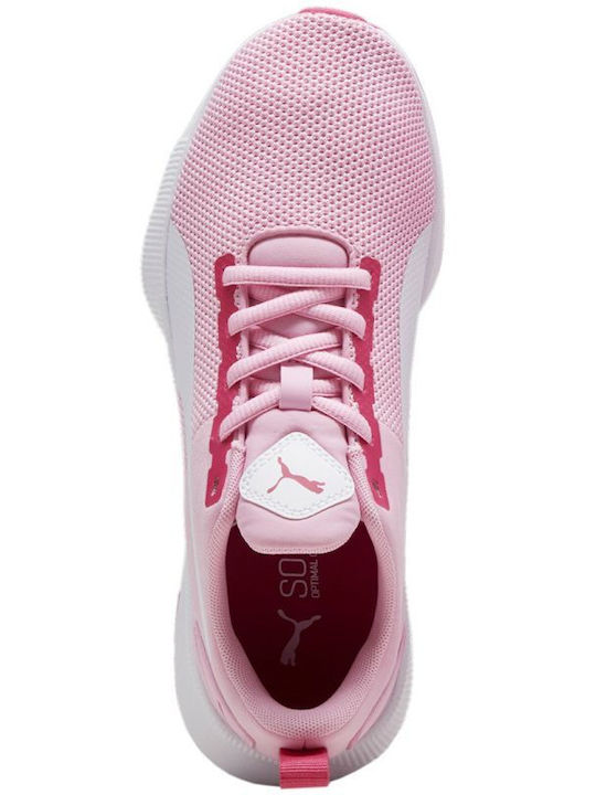 Puma Flyer Runner Jr Kids Sports Shoes Running with Laces Pink