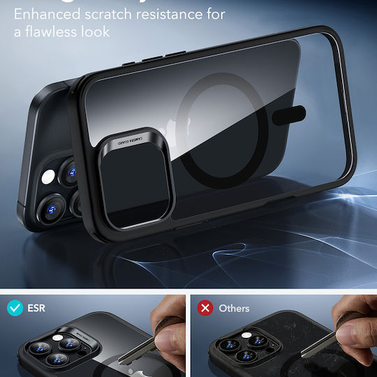 ESR Classic Hybrid Halolock Umschlag Rückseite Silikon / Kunststoff 0.7mm Transparent (iPhone 17 Pro / iPhone 16 Pro)