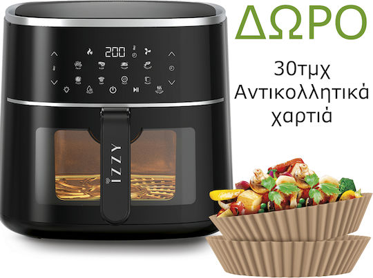 Izzy Air Fryer 8.2lt Μαύρο IZ-8218