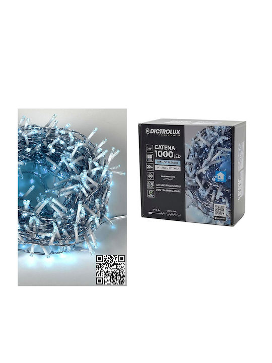 1000 Λαμπάκια LED 22μ. Ψυχρό Λευκό σε Σειρά 1000 Λαμπάκια LED 22μ. Ψυχρό Λευκό σε Σειρά