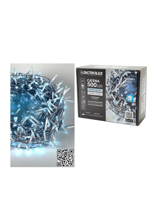 500 Λαμπάκια LED 17μ. Ψυχρό Λευκό σε Σειρά 500 Λαμπάκια LED 17μ. Ψυχρό Λευκό σε Σειρά