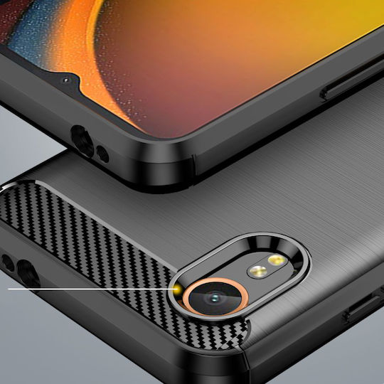 Techsuit Carbon Back Cover Silicon Negru (Samsung Galaxy Xcover7)