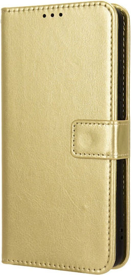 Wallet Piele artificială / Plastic / Silicon Auriu (Realme GT 6)